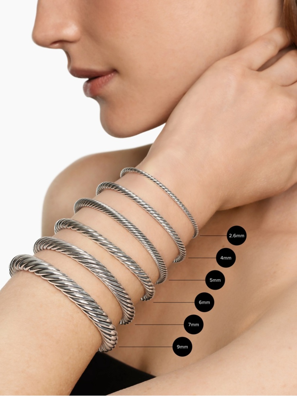 David Yurman CLASSIC CABLE BRACELET
Sterling Silver with 18K Rose Gold - Picture 6 of 8
